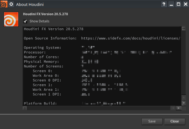 Houdini about
